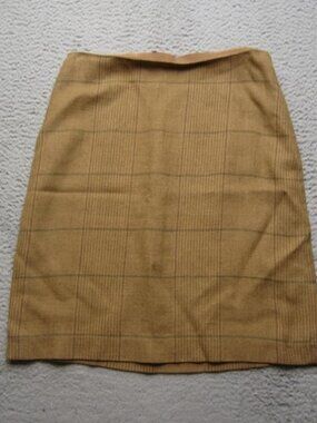 Ralph Lauren Purple Label Skirt - 8 - Italian Wool, Silk, Linen Blend Plaid